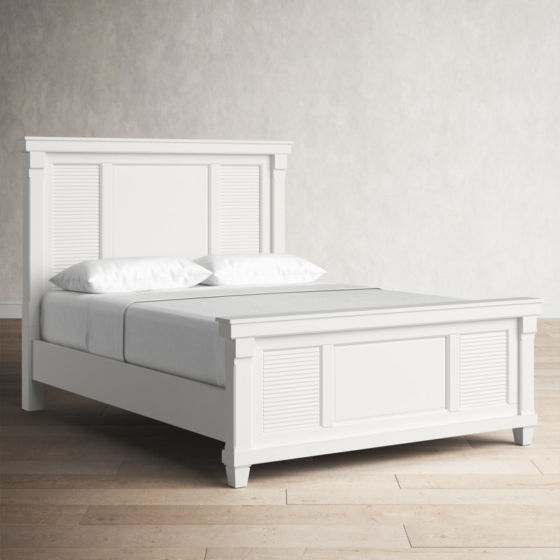 Onyx Shutter Panel Bed, White & Reviews Birch Lane